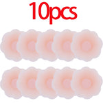 Reusable Breast Petals Lift Invisible Silicone Bra-less Pasties Pad Nipple Cover Invisible Petal Adhesive Stick on Bra for Women