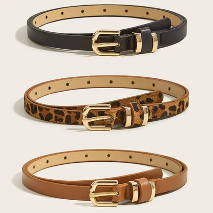 Ladies Belt Leopard Print Leather American Western Style Retro Belt Sexy Leopard Design Jeans dress Decorative Wide Belt