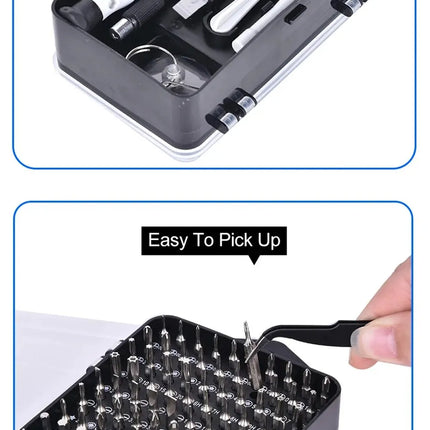 115 in 1Multifunctional Screwdriver Set Computer PC Mobile Phone Equipment Repair Screw Driver Insulation Manual Household Tools