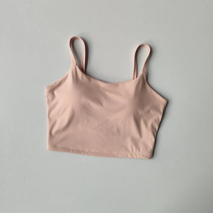 Women Breathable Sports Bra Fitness Top Push Up Sport Bra Fixed With Pad Yoga Bra Underwear Sport Tops For Running Vest Gym Wear