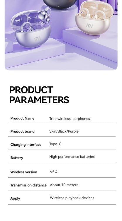 Xiaomi M91 Bluetooth Wireless EarClip Headphone Bluetooth 5.4 ENC Noise Reduction Wireless Earbuds Gaming Sports Headphones