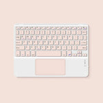 Spanish/English Bluetooth Keyboard 10 inch for iPad Air Pro Wireless Rechargeable Keyboard for Phone Tablet Laptop Universal