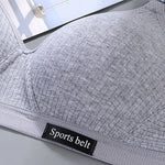 Cotton Women's AB cup Bra Underwear Wireless Gathering Comfortable V-Bra Women's Upward Push Underwear