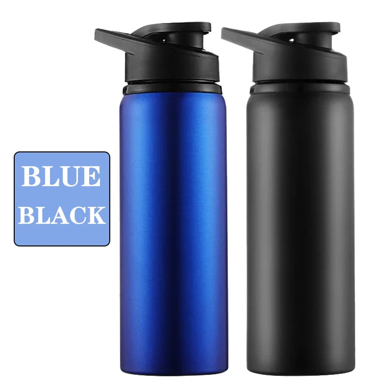 Portable Water Bottle Bicycle Riding Drinking Water Bottle Outdoor Sport Travel Mug Metal Stainless Steel Bottle