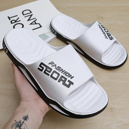 Big Size Men's Slippers Summer Sport Style Slides Anti-slip Thick Sole Breathable Fashion Slip-on Beach Leisure Sandals