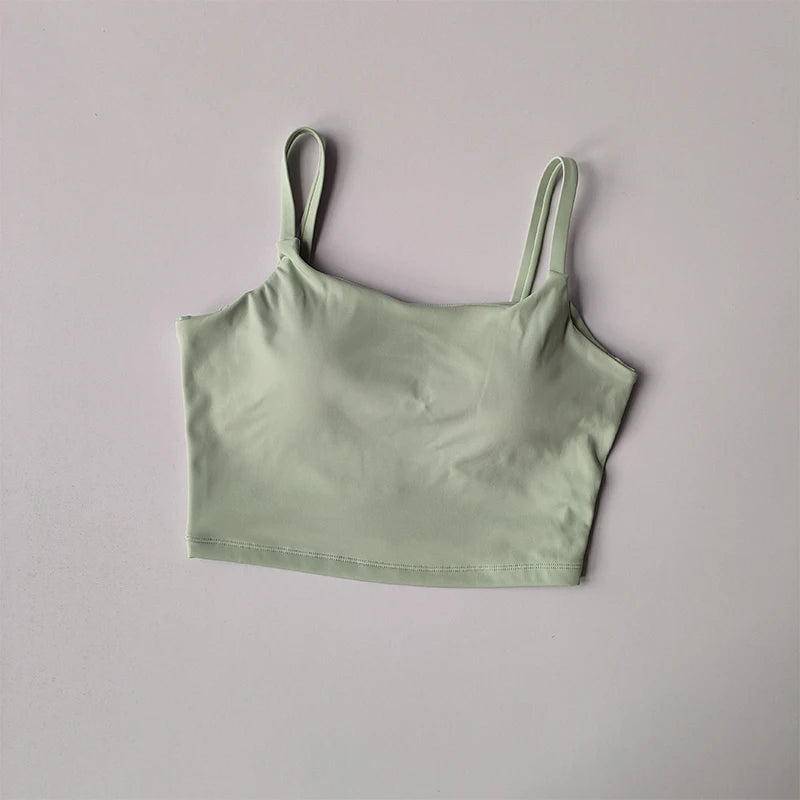 Women Breathable Sports Bra Fitness Top Push Up Sport Bra Fixed With Pad Yoga Bra Underwear Sport Tops For Running Vest Gym Wear