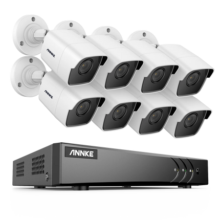 ANNK H.265+ 5MP Lite Ultra HD 8CH DVR CCTV Security System 4/8PCS Outdoor 5MP EXIR Night Vision Camera  Video Surveillance Kit