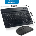 Bluetooth Wireless Keyboard Mouse For IOS Android Windows Tablet For iPad Air Mini Pro Spanish Korean Portugal Russian Keyboard