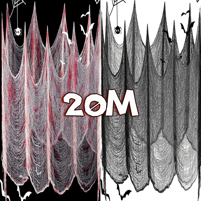 Halloween Bloody Creepy Gauze Cloth Large Black Gauze Spooky Blood Fabric Cloth for Halloween Party Home Outdoor Yard Decoration