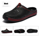 YRZL Men Summer Shoes Sandals Men's Holes Sandals Hollow Breathable Flip Flops Clogs Shoes Fashion Beach Slippers Big Size 45