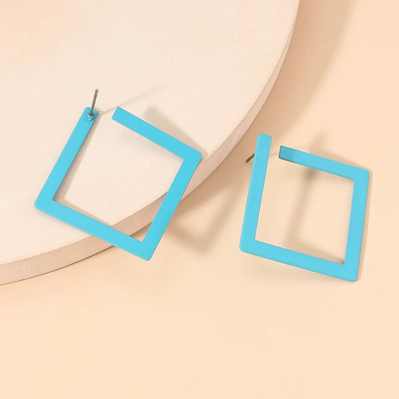 European and American fashion new environmentally friendly personality temperament cool style earrings exaggerated niche design