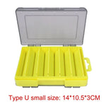SHIQIAN Fishing Accessories Box U Size Wooden Shrimp Box Bait Box Storage Box VIB Minobo Climb Transparent