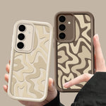 Striped Pattern Phone Case For Samsung Galaxy A17 A56 A16 A36 A55 A54 A15 A25 A35 5G S25 Edge S24 S23 S22 Ultra S24 FE TPU Cover