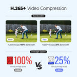 ANNK H.265+ 5MP Lite Ultra HD 8CH DVR CCTV Security System 4/8PCS Outdoor 5MP EXIR Night Vision Camera  Video Surveillance Kit