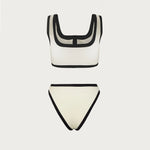 Woman Swimwear 2024 High Waist Bikinis Shorts Women's Swimsuit Luxury Ribbed Two-piece Bathing Suits Summer Bikini Set Swim Suit