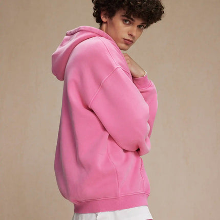 Batik fleece zippered hoodie