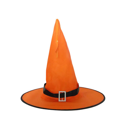 LED Halloween Flashing Light Witch Hat Starry Sky Ghost Festival Dress Up Glowing Elf Ghost Hat Lamp Home Decoration