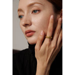 Yhpup Sun Star Moon Ring Stainless Steel Jewelry Stylish Metal Celestial Women Ring joyería acero inoxidable mujer Gift New