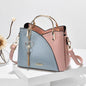 Color Block Handbag Love Tassel Decor Crossbody Bags For Women
