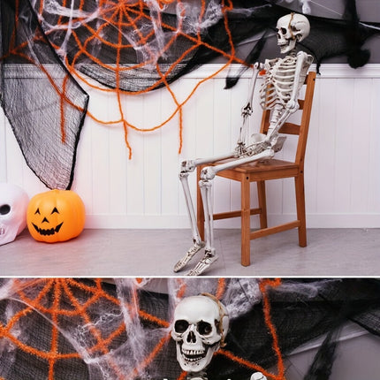 Life-Size 67" Movable Skeleton Decoration - Perfect for Halloween, Haunted Houses & Themed Parties - Durable Plastic, Realistic Design